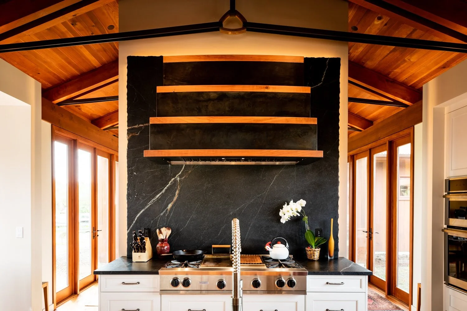 Floating range sale hood